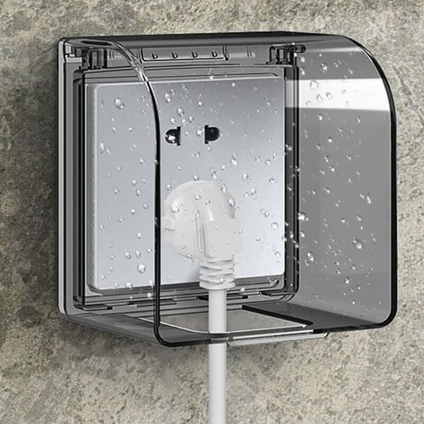 Child-safe socket box 86 universal model waterproof socket box 122×108×73 mm waterproof outdoor sockets for circuit breakers