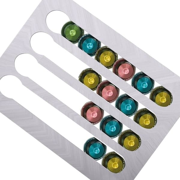 Velegnet til kapselholder kompatibel med kapselholder til spisestue 26x22 cm sort
