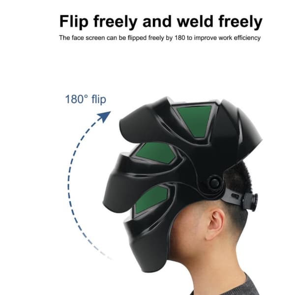Automatic Darkening Welding Helmet Head-Mounted Welding Mask Safe Headlight One Headlight One
