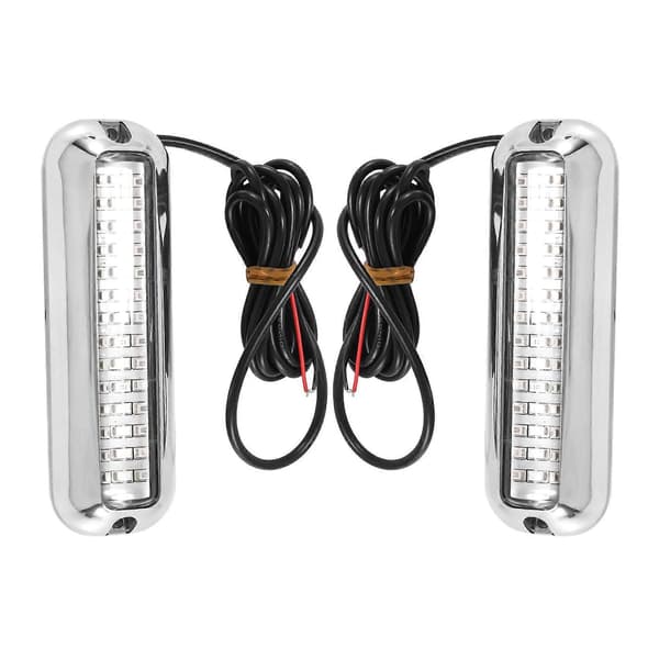 2 stk. 42LED bådafløbslys Båd Hæklys Blå Undervands Ponton Marine Lys