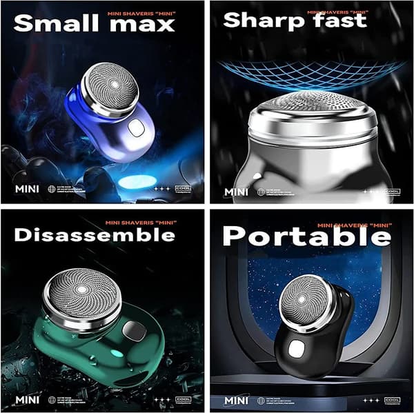 (Green) Mini Shaver Portable Electric Shaver