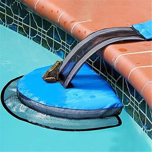 Inflatable Pool Escape Ramp, Portable Pool Safety Net for Squirrels, Turtles, Ducks, Frogs, Small Animal Bridge