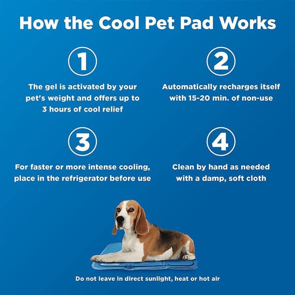 Pet Cooling Mat, Comfort for Cats and Dogs KLB