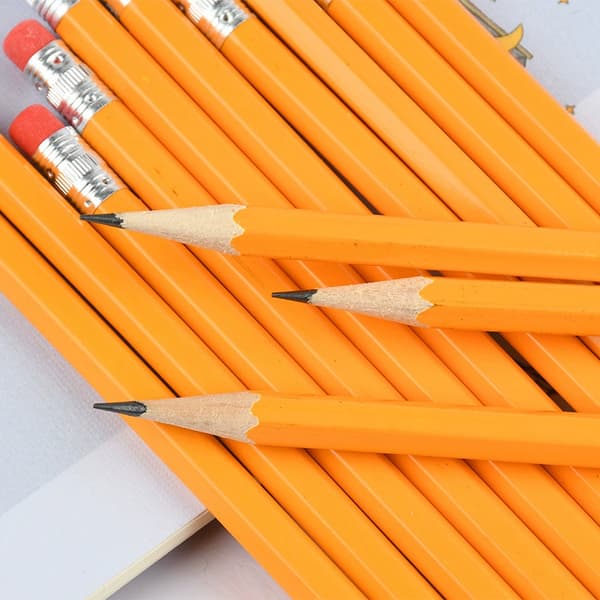 Basics Grafiitti HB-lyijykynät laatikossa, 12 kpl, keltainen