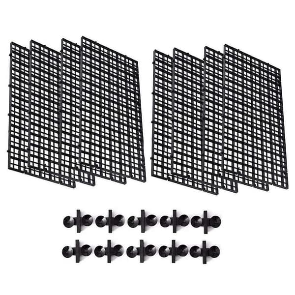 Akvarium Fisketank Bundfilter Gitter Bundfilterplade Isolationsplade Mesh Skillevæg Gitterplade