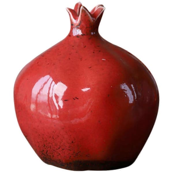Bordvase Granatepleformet Vase Elegant Blomsterbeholder Hjemmeinnredning
