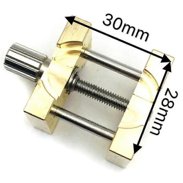 2 stk Messing Urverksholder Fast Base Multifunksjon for Urmaker Urklemme Reparasjon av Klokker
