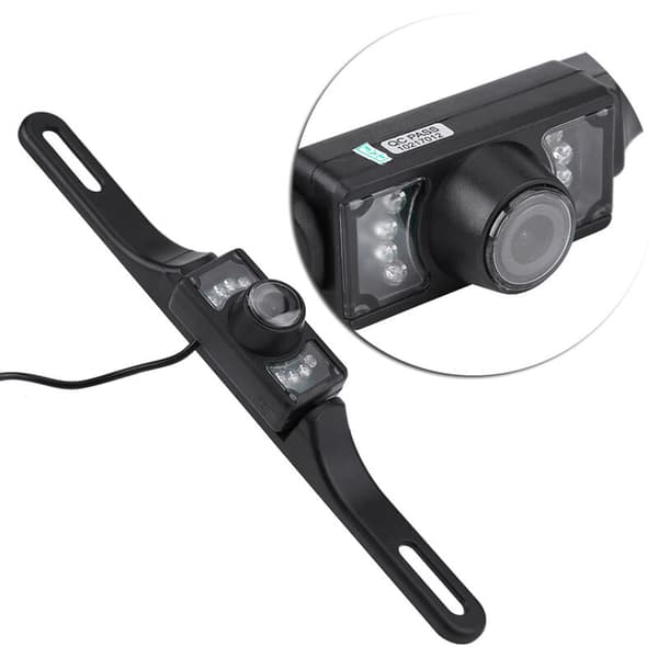 7 LED 140° Wide Angle Car License Plate Rearview Backup Camera Night Vision Waterproof