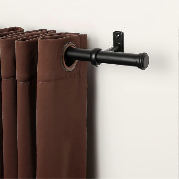 Ceiling Mounted Curtain Rod Brackets, Heavy Duty Ceiling Brackets for 1 Inch Curtain Rod Holder (2