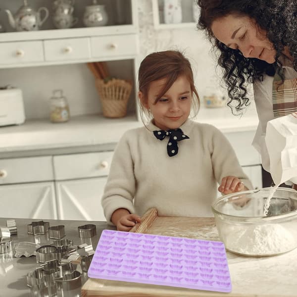 Butterfly Silicone Chocolate Mold Large Capacity 72 Grids, Easy to Release and Clean