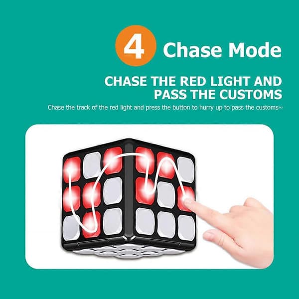 Electronic Cube Music Flashing Fingers Cube Handheld Game Toy For Kids