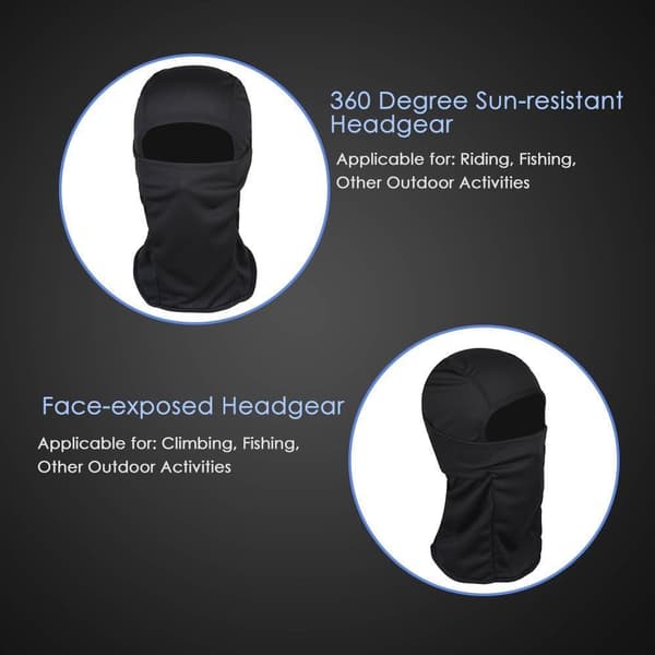 Lolypot Tuulenpitävä Balaclava Hiihtomaski Moottoripyörämaski Balaclava, Monitoiminen Ohut