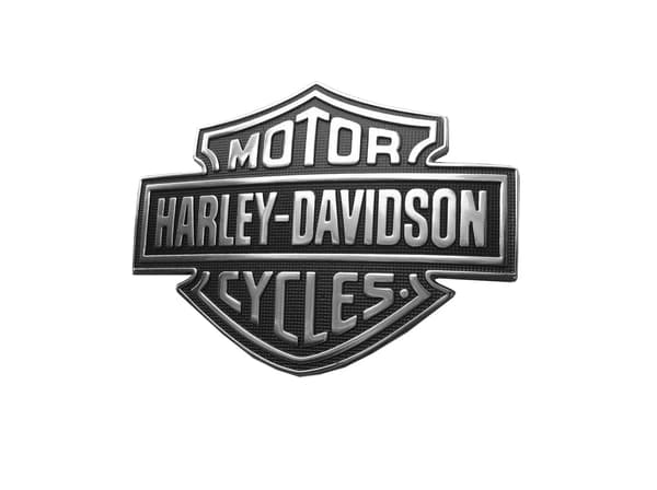 Set med 2 Harley Davidson 3D-emblem för motorcykeltank, bakskärm, bilsidobaklucka, metallmärken-FX-