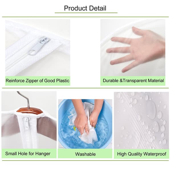 Garment Cover, Dustproof, Mothproof, Moisture-proof, Translucent