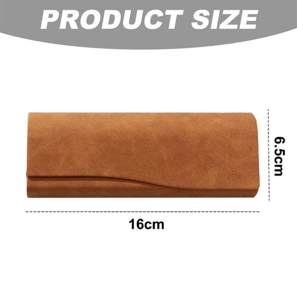 Eyeglass case, glasses bag for reading glasses, glasses and dark khaki