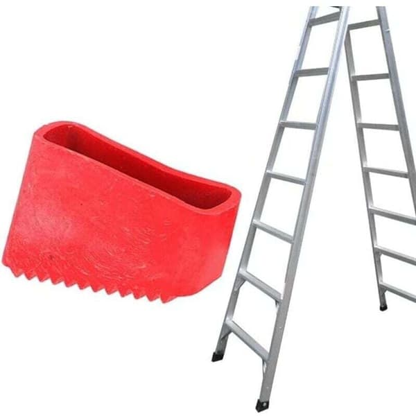 4 Rubber Feet for Ladders, Non-Slip Protective Pads for Telescopic Ladders, 4-Piece Set