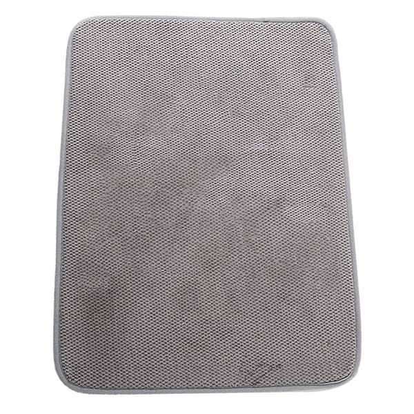 Mikrofiber opvaskemåtte, superabsorberende tørremåtte i grå