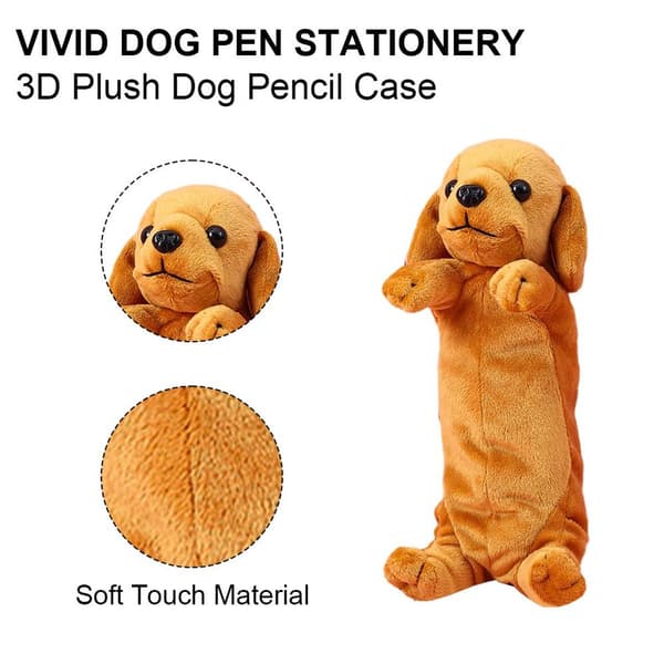 Futteral Plysj hundpenal Mykt dyrepapir-FX-