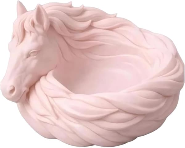 Nøglebakke til Flurtisch Hesteformet opbevaringsbakke pink - Rosa