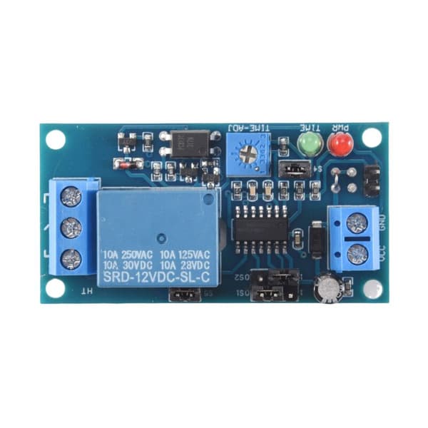 12V DC forsinkelsesrelé på/av-brytermodul med timer