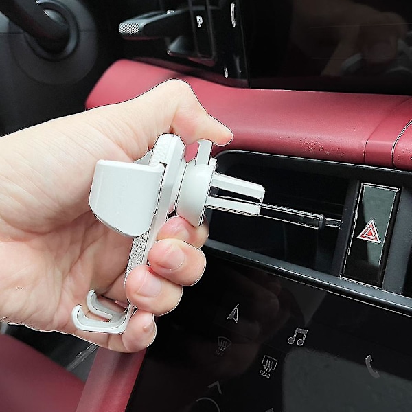 Ny Justerbar Mobiltelefonholder For Bilventilasjon, Fiat Holder For 500 500c 2012 500x 500l Abarth 695, Rask Holder For Fiat 500x White