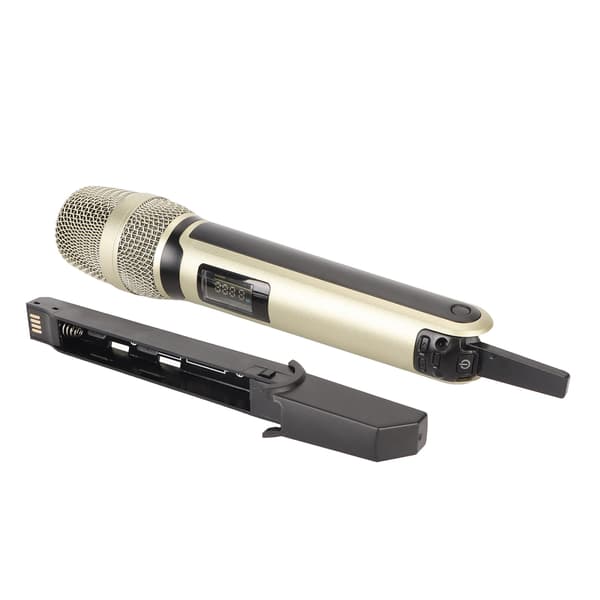 Trådløst mikrofonsystem Intelligent støjreduktion Dynamisk UHF håndholdt mikrofon med LCD-skærm til karaoke live-udsendelse