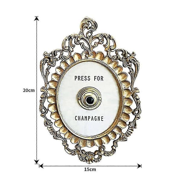 Ny Ring Mini Press For Champagne-knapp, trykk Dørklokke, Europeisk Retro Knappgave Festtilbehør