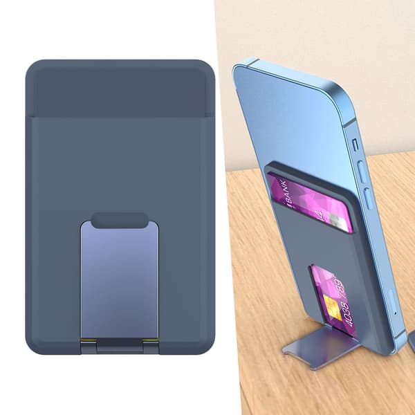 Magnetisk pung og kortholder til iPhone 13 12 Pro Max Mini Mørkeblå