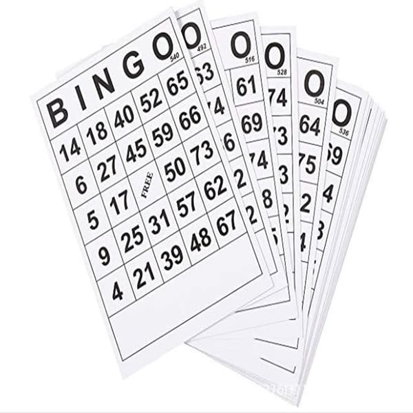 60 unike bingobrett BINGO-kort digital barneunderholdning