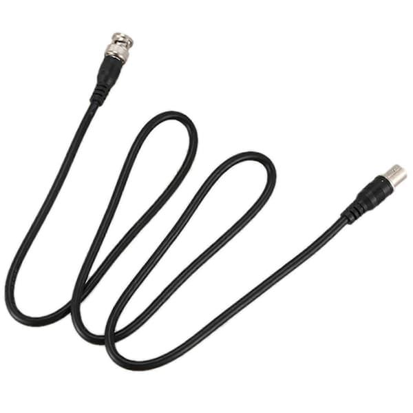 BNC-uros-naarasliitin CCTV-jatkokoaksiaalikaapeli 1m pitkä musta