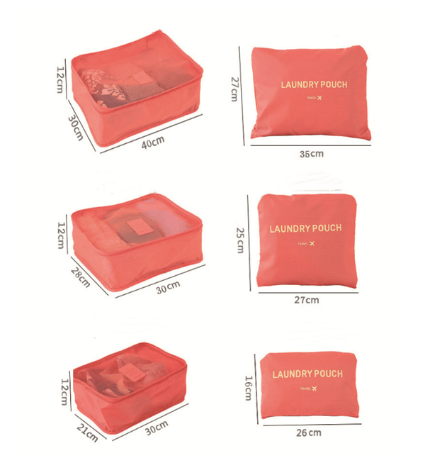 Resepackningskuber, 6 st, Set med resepackningskuber