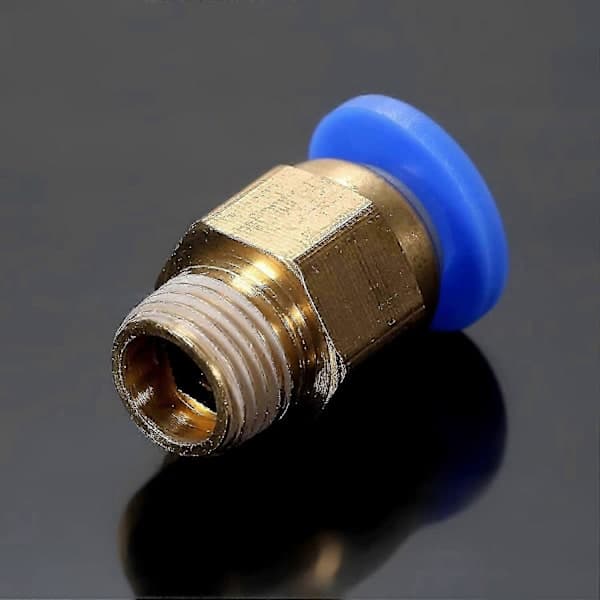 Luftslange med han-gevind, pneumatisk lynkobling (3mm, PC6) 10 stk