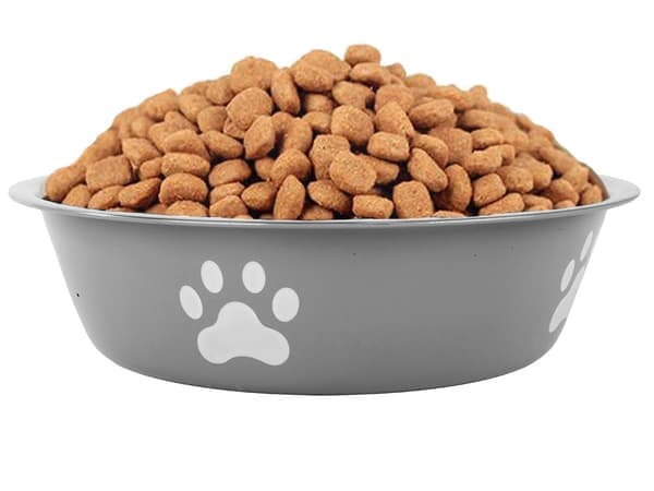 Skridsikker metalskål til hunde- og kattefoder, vandskål 150ml