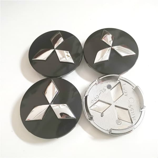 4-pack Passande Mitsubishi hjulnavkapslar, 60 mm/2,35 tum W