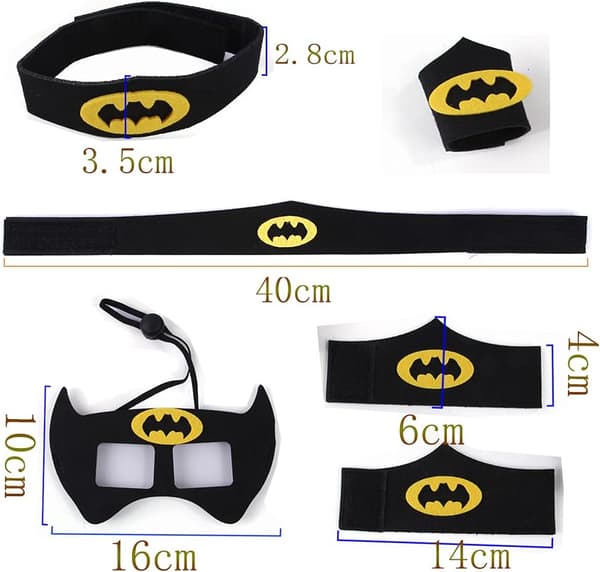 Halloween-dyrekostumer kappe med magiker slips slips hundebandanaer P