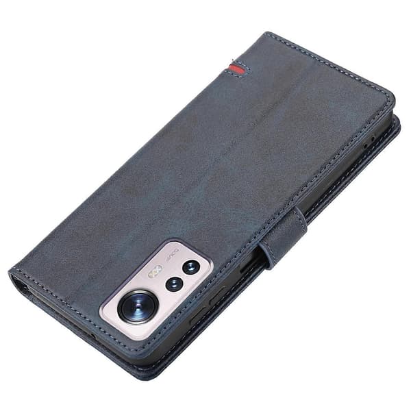 Til Xiaomi 12 Lite Klassisk Læderpungcover [DB] Blå Blue