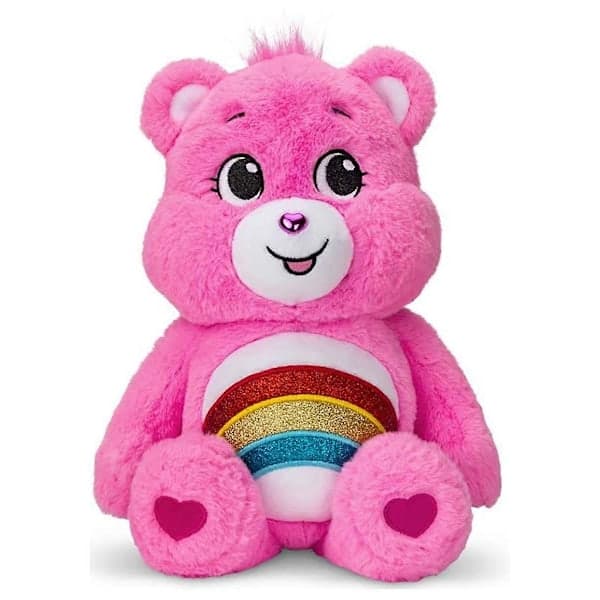 Care Bears 35cm Glitter Belly Medium Plysj - Cheer Bear