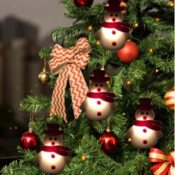 Snowman Christmas Tree LED Light String Christmas Decoration