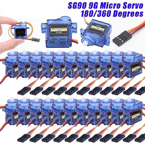 10 stk. SG90 9G Mini Servo Servomotor til RC-fly Robotarm Fastvinge Servomotorstyring til Luft