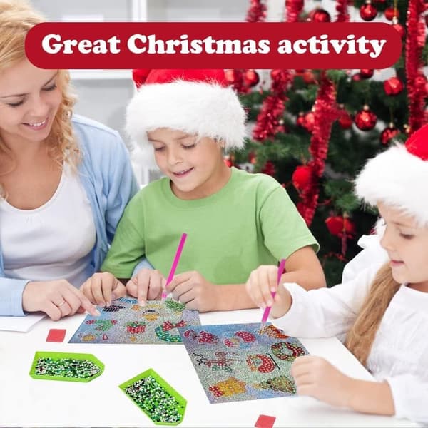 #36 jul-DIY diamantkunst klistremerker#