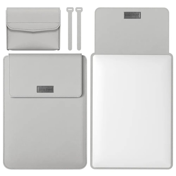 Laptopväska Notebookfodral GRÅ 15.4 15.6 16 TUM 15.4 grå grey 15.4 15.6 16inch-15.4 15.6 16inch