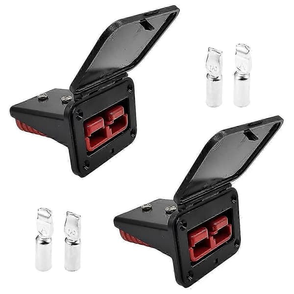 2 Pcs Plug Mounting Panel with Dust Cover, Panel Base with Dust Cover, Compatible with Anderson SB175 Series 175A