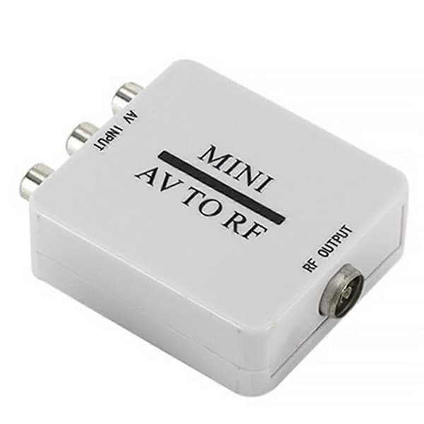 RCA / A / V Komposittvideokabel til RF / Koaksial / Koaksial Konverter - Kompatibel Modulator TV