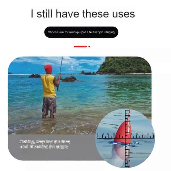 High-Resolution Monocular Low-Light Two-Tone Outdoor Waterproof Mini Optical Travel Telescope