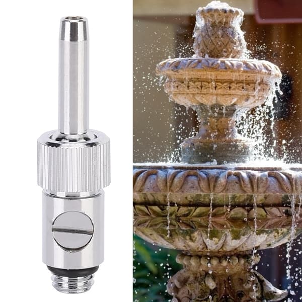 Adjustable Universal Straight Fountain Nozzle with Valve (2 Pcs) for Landscaping