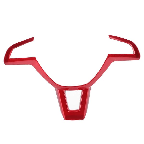 Steering Wheel Panel Protection Frame Trim Decor Fits Skoda Octavia 2016-2019 Red