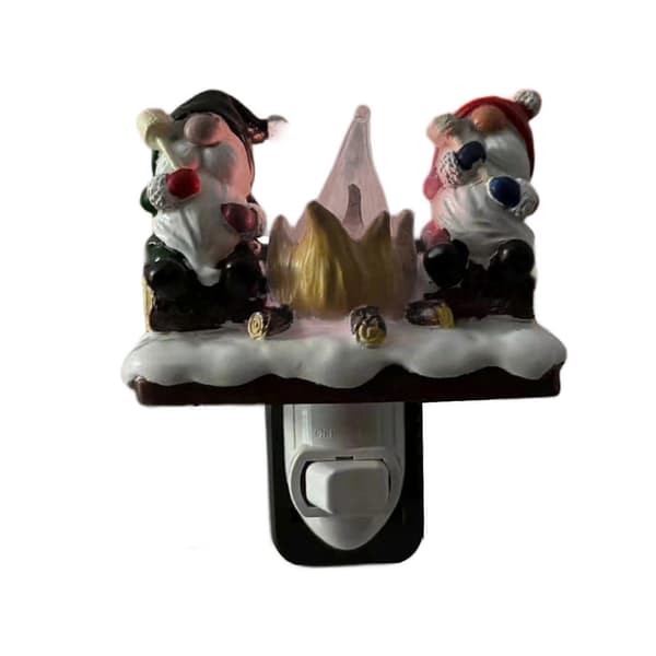 2025 Halloween Christmas Dorm Indoor Ghost Campfire Flashing Night Light Figurine