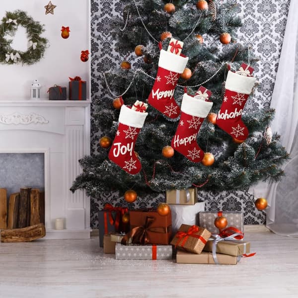 Joy Julestrømper 1-pak, 18 tommer Plys Store Julestrømper
