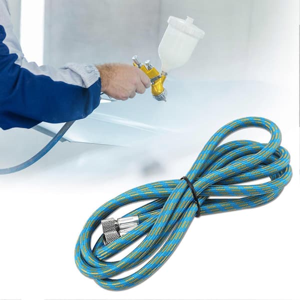 1,8 m flettet airbrushslange kompressor luftværktøj 1/8\" til 1/8\" adapterforbindelse