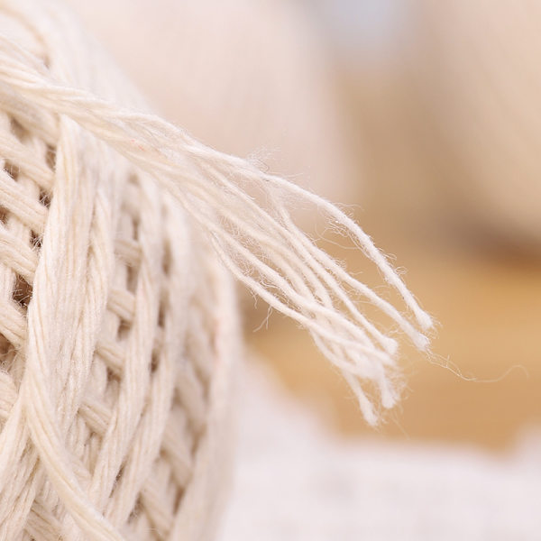 Bohemian Wind Flätad Gobeläng Rep Beige Bomullsgarn Vit Ris